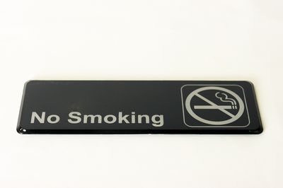 TG 9&quot;x 3&quot; (NO SMOKING) Sign With Symbols