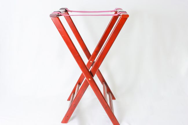 TG Double Bar Wood Tray Stand (Mohagany)