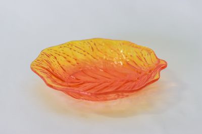 TG Leaf Plate 6&quot; Orange