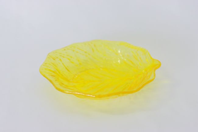 TG Leaf Plate 6&quot; Yellow