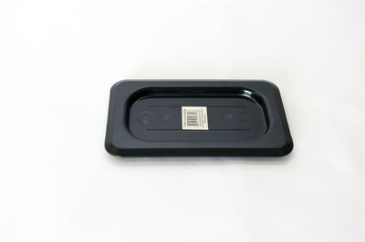 TG Ninth Size Solid Cover for Poly Food Pan Black