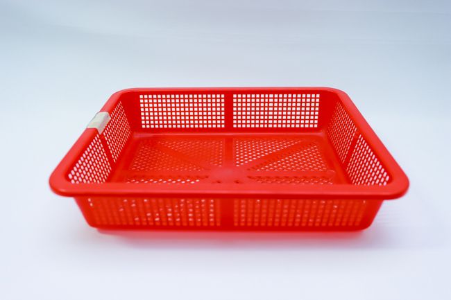 TG Plastic Square Colander 14-1/4&quot;x11-1/4&quot; 380MM Basket Red
