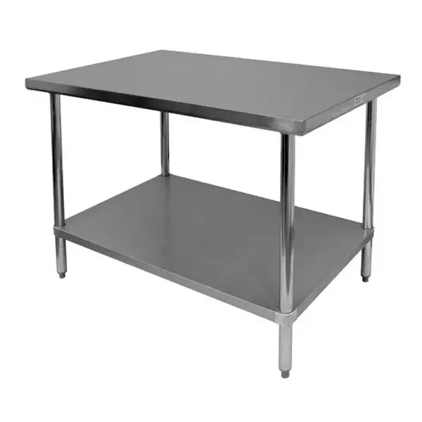 TG Worktable 24&quot;x60&quot;x34&quot; w/ 4&quot; Backsplash