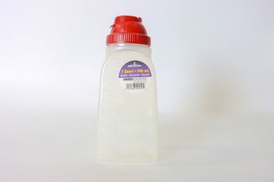 United Solution 1 quart Refrigerator Bottle Clear With 2 Pc Red Lid