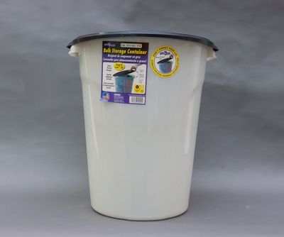 United Solution 24 qt Utility Can W/ Black Lid Bulk Storage Container