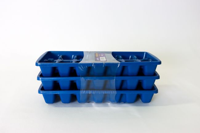 United Solution 3 pk Ice Tray Blue