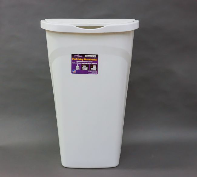 United Solution 40qt/10gal Dual Swing Wastebasket