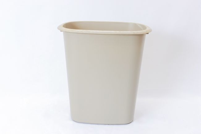 United Solution 40qt/10gal  Wastebasket Pearl Taupe