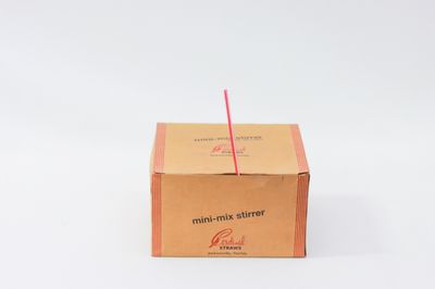 Unwrapped 5.25&quot; Mini Straw Stripe 1000 pcs Cardinal Stirrer #510045