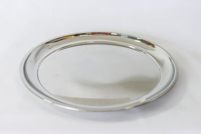 Vollrath 12&quot; Round Tray SS Plain
