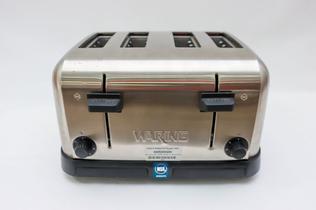 Waring Double Waffle Maker w/ Space Saving Triplecoated Nonstick Plates