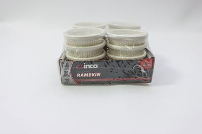 WC 1-1/2oz Fluted Ramekin Bone 12/Pack