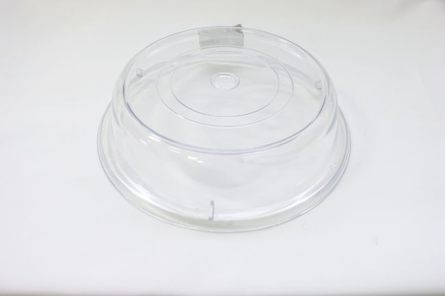 WC 11&quot; Clear Round Plate Cover Stackable Poly