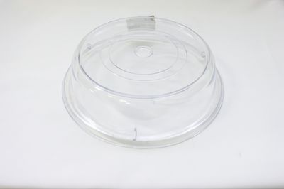 WC 11&quot; Clear Round Plate Cover Stackable Poly