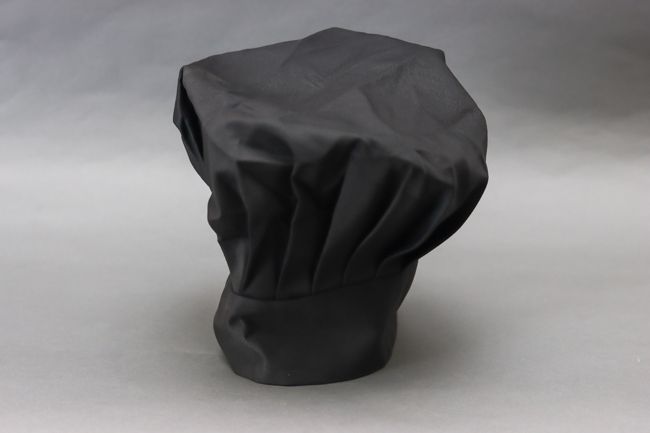 WC 13&quot; Chef Hat Black Velcro Closure