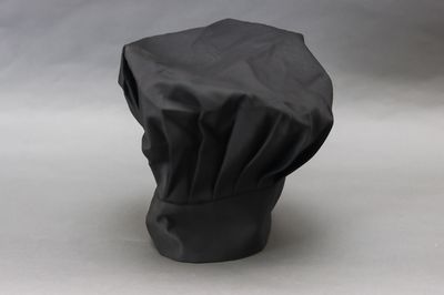WC 13&quot; Chef Hat Black Velcro Closure