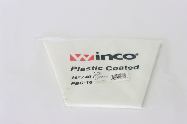 WC 16&quot; Pastry Bag Cotton w/ Plastic Co