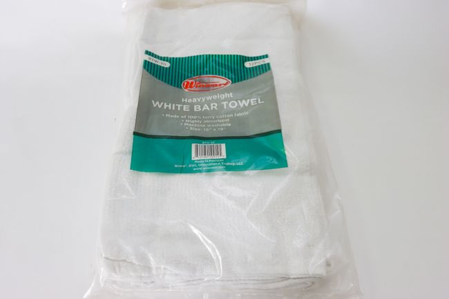 WC 16&quot; X 19&quot; Cotton Bar Towel White