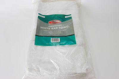 WC 16&quot; X 19&quot; Cotton Bar Towel White