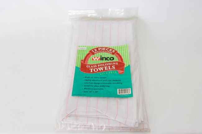 WC 16&quot;x29&quot; Glass Polishing Towel 1 Doz