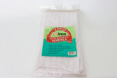 WC 16&quot;x29&quot; Glass Polishing Towel 1 Doz