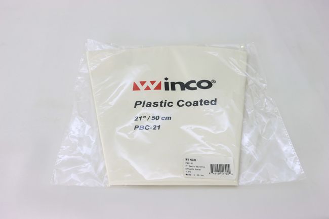 WC 21&quot; Pastry Bag Cotton W/Plastic Co