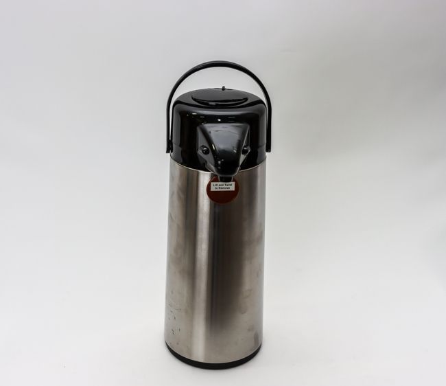 WC 2.5 L Glass Lined Airpot w/ Push Button Top