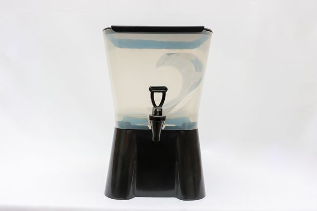 WC 3 Gal Square Beverage Dispenser Plastic