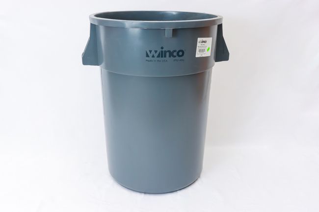 WC 44gal Round Trash Can Gray 1ct