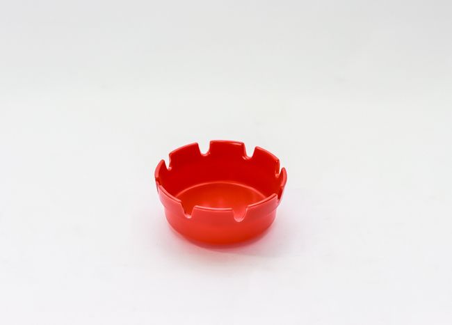 WC 4&quot; diam. Red Ashtray