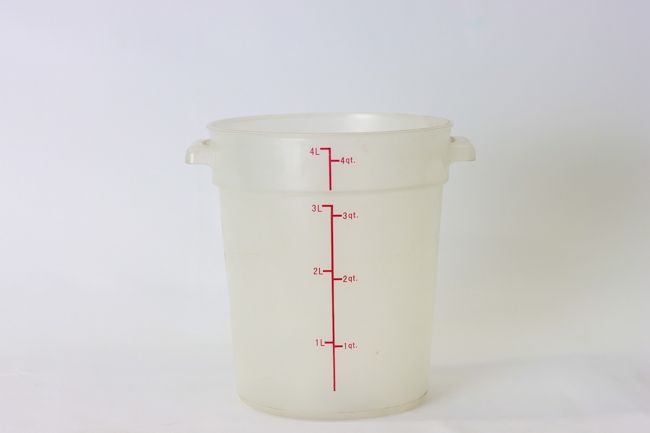 WC 4 qt PP Round Storage Container