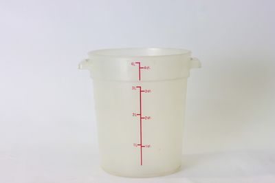 WC 4 qt PP Round Storage Container