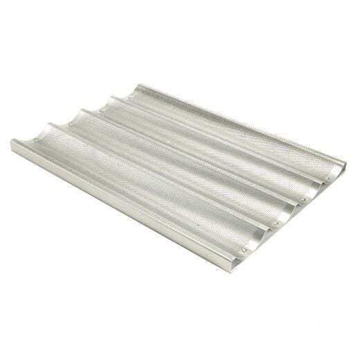 WC 4 Slot Long Alum 18X26&quot; Baguette Pan