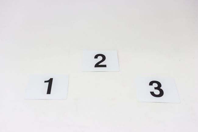 WC 4&quot;X3-3/4&quot; Plastic Table Numbers 1-50