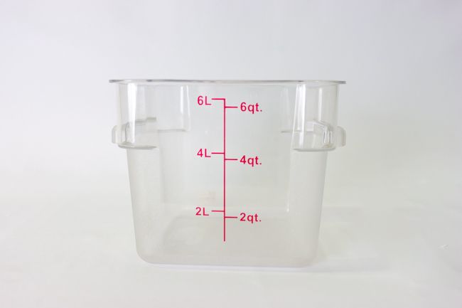 WC 6qt Storage Container Clear PC