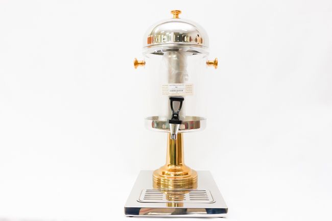 WC 7-1/2qt Single Juice Dispenser Gold Accent