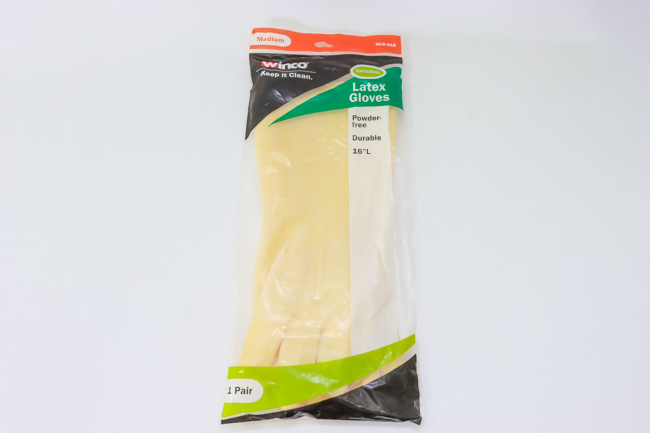 WC 9x16 Natural Latex Gloves Ivory