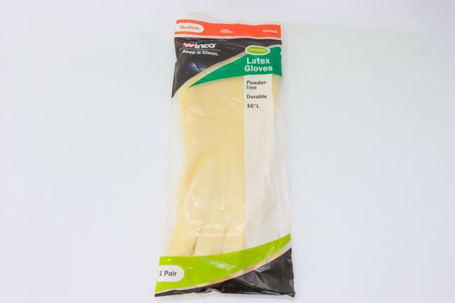 WC 9x16 Natural Latex Gloves Ivory