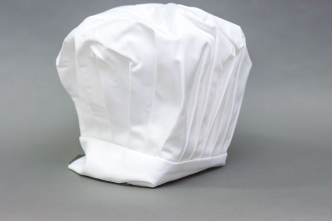 WC Chef Hat 13&quot; Velcro Closure White