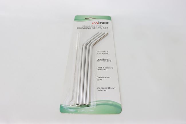 WC Drinking Straw Set (5pc 4Straws, 1Brush)