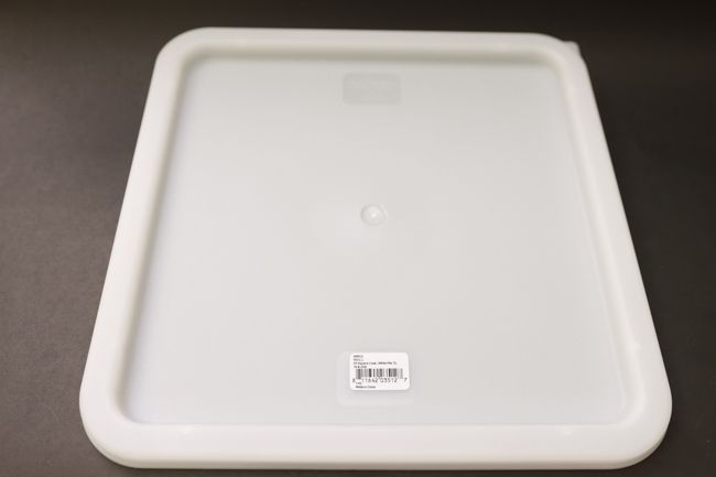 WC  Fits 12 &amp; 18 qt Square Cover White