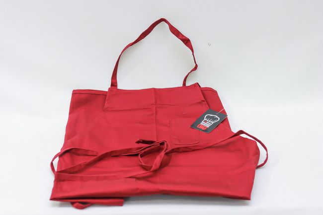 WC Full Length Apron w/ Pocket Burgundy