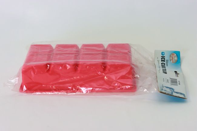 WC Ice Cube Tray 8 Comp. Red Silicone