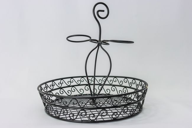 WC Round Condiment Caddy w/ 3 Ram