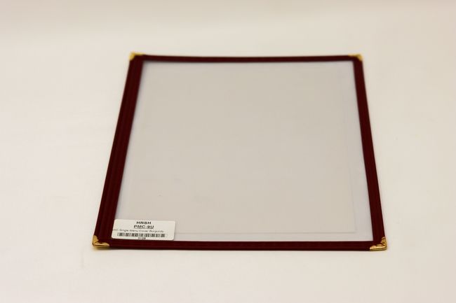 WC Single Menu Cover Burgundy