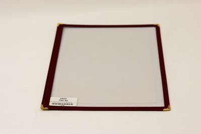 WC Single Menu Cover Burgundy