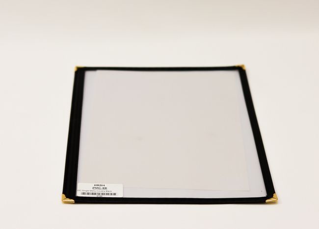 WC Single Menu Covers Black