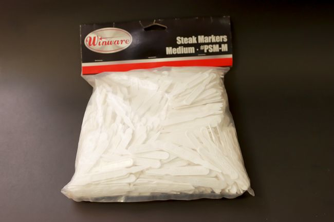 WC Steak Markers Medium White