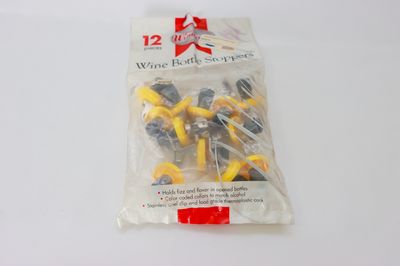 WC Yellow Wine Bottle Stopper