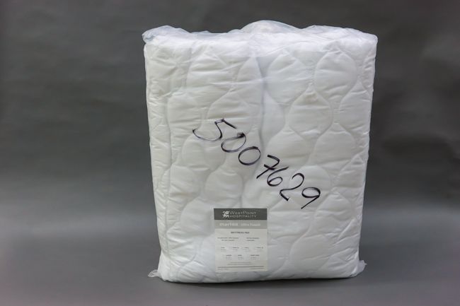WP 100% Cot Ecopure Mattress Pad Matt Pads 60x80&quot; Queen White 1/Pack